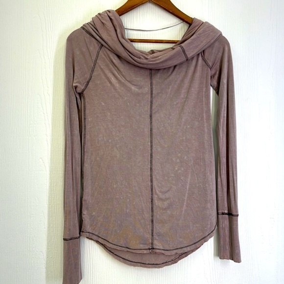 Free People - We The Free Cosmo Off The Shoulder Long Sleeve Lightweight Top SM - Picture 9 of 10